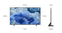 55" (138 см) Телевизор Samsung QE55Q8FAAUXRU серый