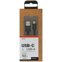 Кабель Aceline USB Type-C - USB Type-A черный