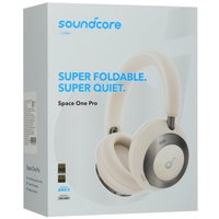 Беспроводные/проводные наушники Anker Soundcore Space One Pro  белый 2025