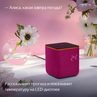 Умная колонка Яндекс Станция Миди розовый