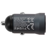 Автомобильное ЗУ Hoco Z62A серый