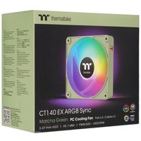 Комплект вентиляторов Thermaltake CT140 EX ARGB Sync Matcha Green [CL-F197-PL14MG-A] зеленый