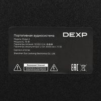 Портативная аудиосистема DEXP Pulsar 2, черный