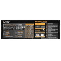 Keyboard and mouse  Wired  A4Tech KR-8520D black
