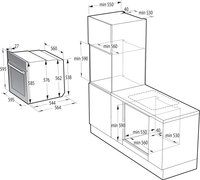 Электрический духовой шкаф Gorenje BOS6737E05DBG черный
