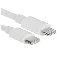 Кабель DEXP Lightning 8-pin - USB Type-C белый 1.8 м