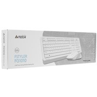 Keyboard and mouse Wireless   A4Tech Fstyler FG1010 white