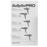 Фен BaByliss Pro Caruso черный