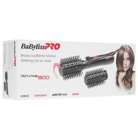 Фен-щетка BaByliss Pro Rotating черный/красный