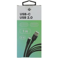Кабель DEXP USB Type-C - USB Type-A черный 1 м