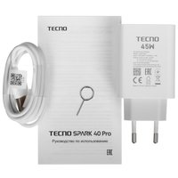 6.78" Смартфон Tecno SPARK 40 Pro 256 ГБ серый
