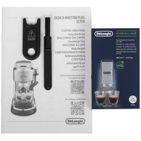 Кофеварка рожковая DeLonghi Dedica Maestro Plus EC950.M серебристый