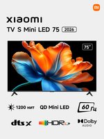 75" (190 см) Телевизор Xiaomi TV S Mini LED 75 2026 черный