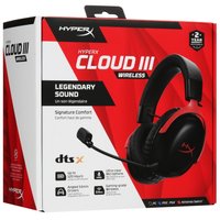 Беспроводные наушники HyperX Cloud III Wireless  красный 2023