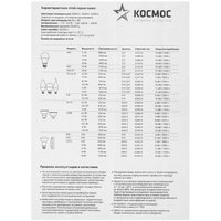 Комплект светодиодных ламп Космос LkecLED12WGL45E1430