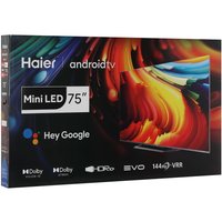 75" (190 см) Телевизор Haier 75 Mini LED серый