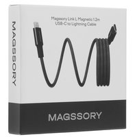 Кабель Magssory Lightning 8-pin - USB Type-C черный 1.2 м