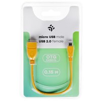 Кабель DEXP micro USB-B - USB Type-A желтый