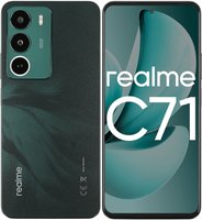 6.67" Smartphone realme C71 128 GB green