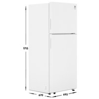 Холодильник с морозильником   Samsung RT38CG6000WWWT белый