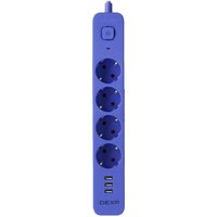 Сетевой фильтр DEXP Intensity 418WU Blue синий