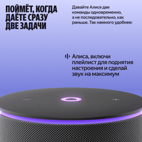 Умная колонка Яндекс Станция Мини 3 Про черный