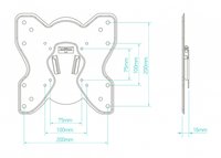 Кронштейн для ТВ ONKRON M1S черный