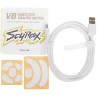 Мышь беспроводная/проводная Scyrox V8  белый