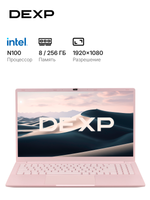 15.6" Ноутбук DEXP Aquilon C15-INW605 розовый