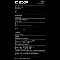 23.8" Монитор DEXP DF24H1U черный