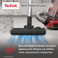 Vacuum cleaner  Tefal Swift Power Cyclonic TW2913EA red