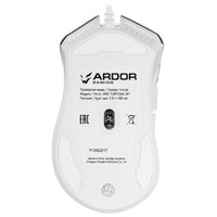 Мышь проводная ARDOR GAMING Fury PRO  белый