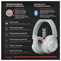 Wireless/wired headphones A4Tech MH390 white 2023