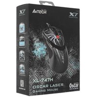 Мышь проводная A4Tech XL-747H  синий