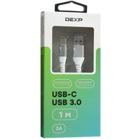 Cable DEXP USB Type-C - USB Type-A white 1 m