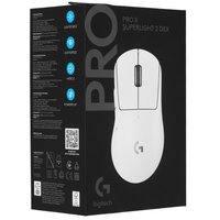 Мышь беспроводная/проводная Logitech G PRO X Superlight 2 Dex [910-007365] белый