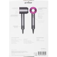 Фен Aceline Super Hair Dryer серый/розовый