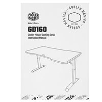 Стол компьютерный Cooler Master GD160 черный/фиолетовый