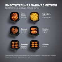 Аэрогриль Polaris PAF 8005W WIFI IQ Home черный