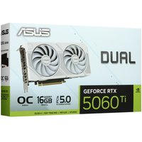 Видеокарта ASUS GeForce RTX 5060 Ti DUAL White OC Edition [DUAL-RTX5060TI-O16G-WHITE]