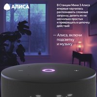 Умная колонка Яндекс Станция Мини 3 черный