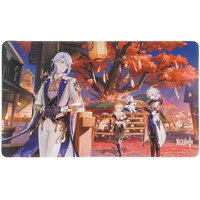 Коврик Genshin Impact Desk Mat Zephyr of the Violet Garden  разноцветный