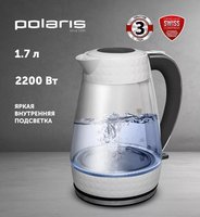 Электрочайник Polaris PWK 1704CGL Diamond белый