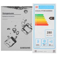 Холодильник с морозильником   Samsung RT38CG6000S9WT серый