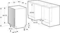 Встраиваемая посудомоечная машина Gorenje GV520E10S