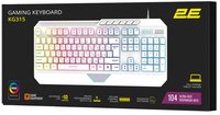 Клавиатура  проводная 2E GAMING KG315 цвет белый