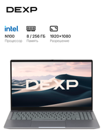 15.6" Ноутбук DEXP Aquilon C15-INW604 серый