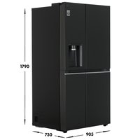 Холодильник Side by Side   LG GC-L257CBEV черный