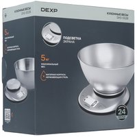 Кухонные весы DEXP DKS-552B серебристый