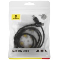 Кабель Baseus USB Type-C - USB Type-C черный 1 м